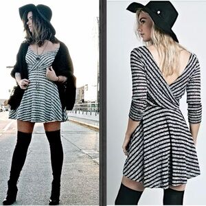 Free People NWT Maverick Dress 3/4 sleeves, 18” pit to pit $128 retail